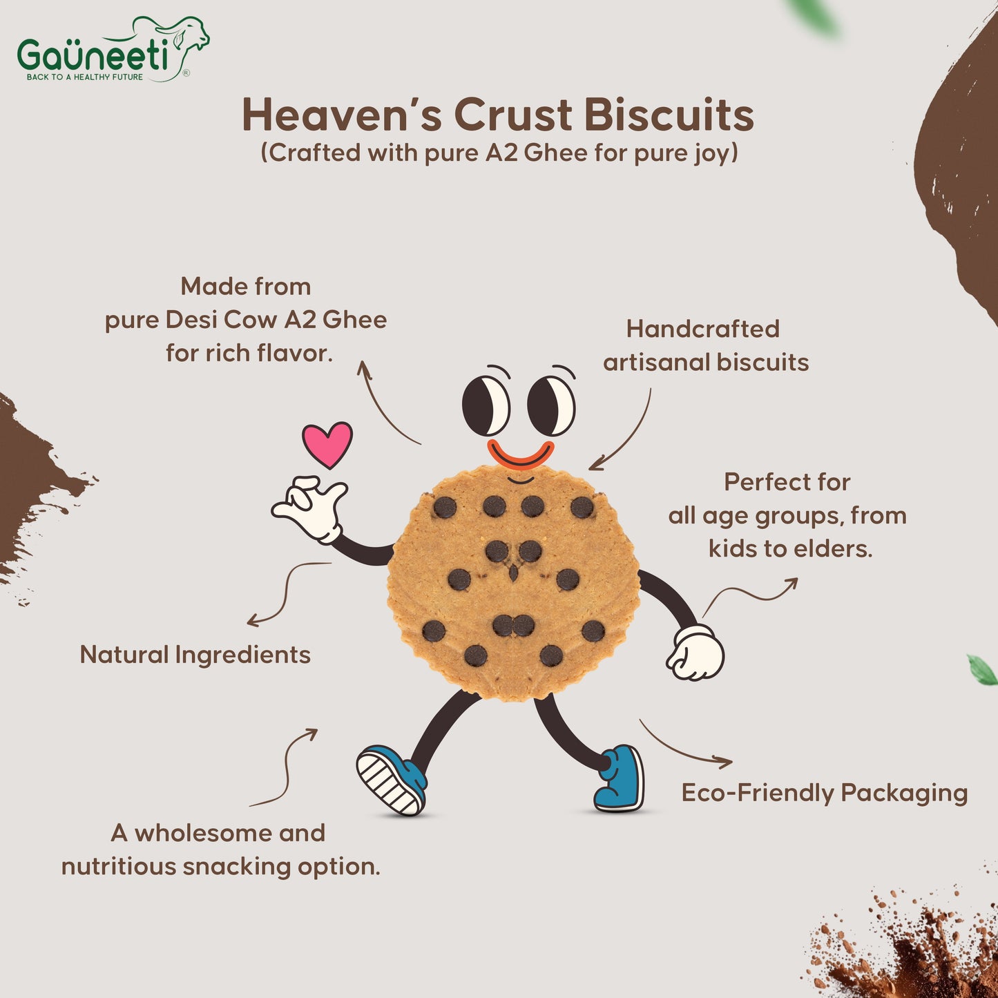 Heaven's Crust A2 Ghee Biscuits