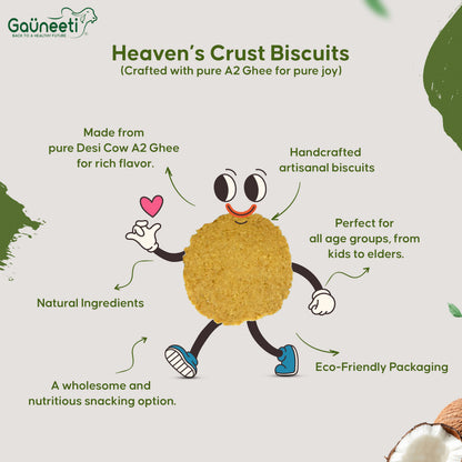 Heaven's Crust A2 Ghee Biscuits