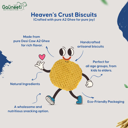 Heaven's Crust A2 Ghee Biscuits