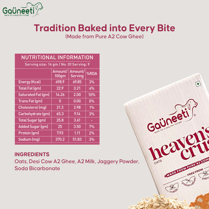 Heaven's Crust A2 Ghee Biscuits