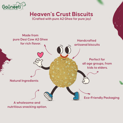 Heaven's Crust A2 Ghee Biscuits