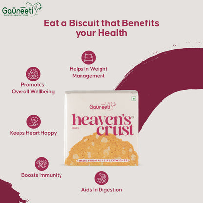 Heaven's Crust A2 Ghee Biscuits