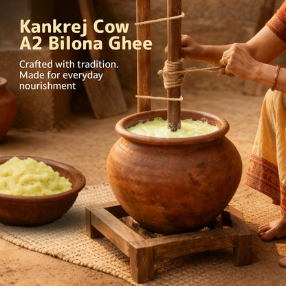 Kankrej Cow A2 Bilona Ghee