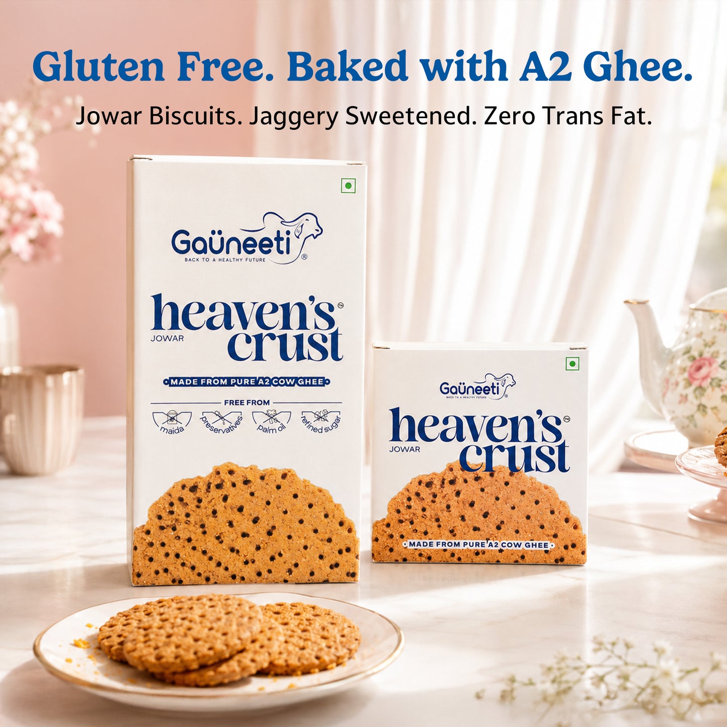 HEAVENS CRUST A2 GHEE JOWAR BISCUITS