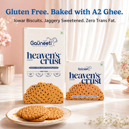 HEAVENS CRUST A2 GHEE JOWAR BISCUITS