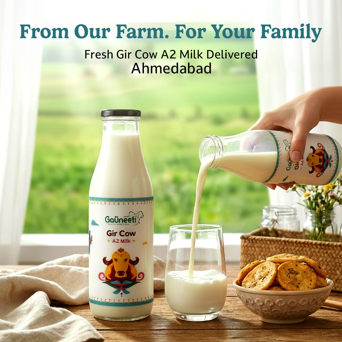 Gir Cow A2 Milk (Ahmedabad - GNR Only)