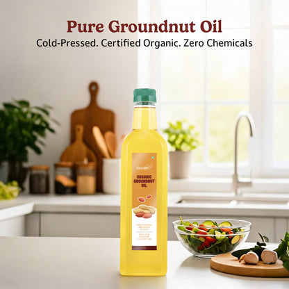 Organic Cold-Pressed Groundnut Oil