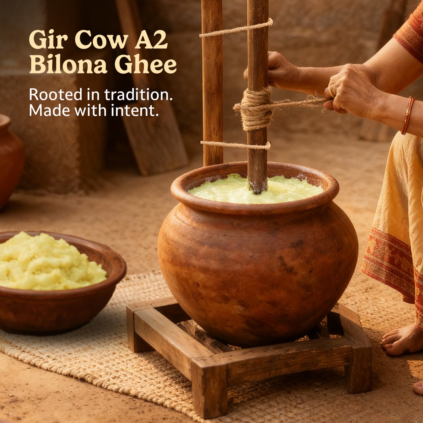 Gir Cow A2 Bilona Ghee