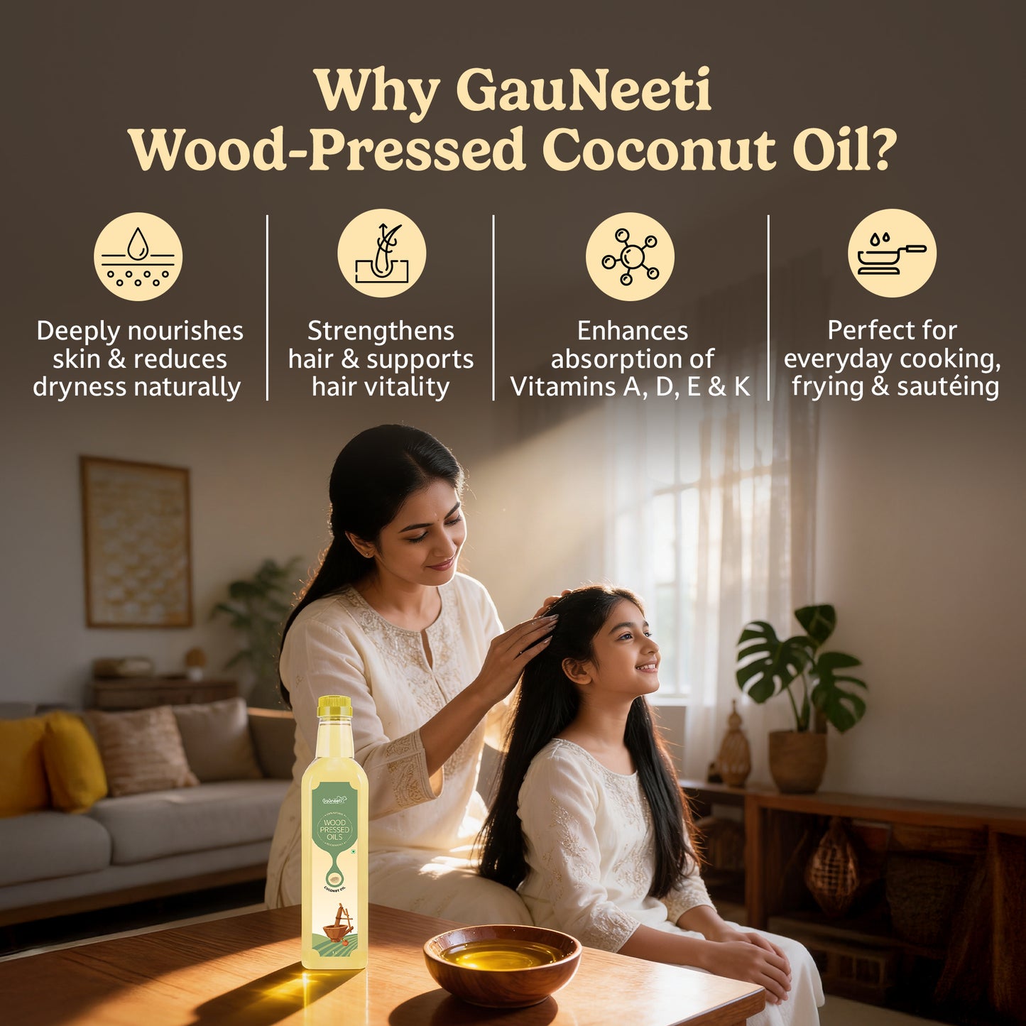 Wood-Pressed Coconut Oil