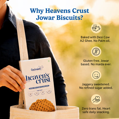 HEAVENS CRUST A2 GHEE JOWAR BISCUITS