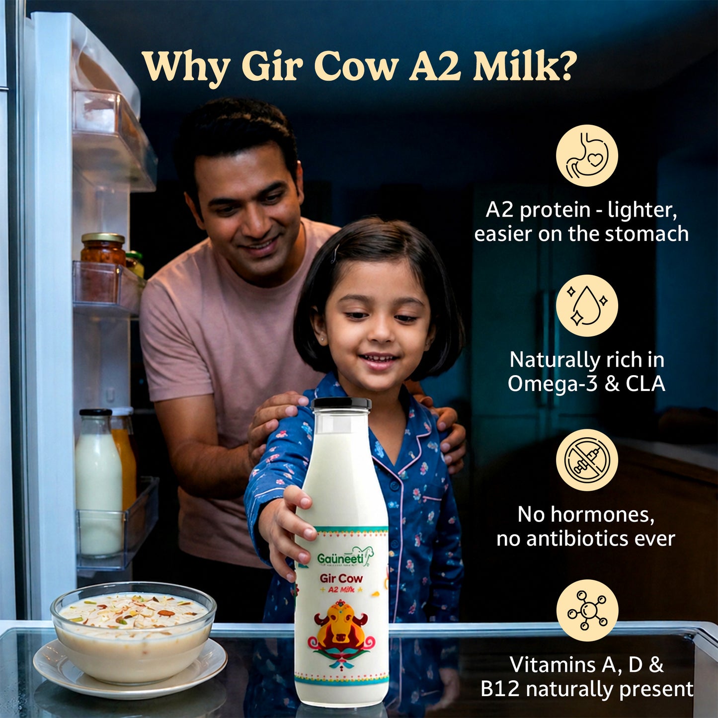 Gir Cow A2 Milk (Ahmedabad - GNR Only)