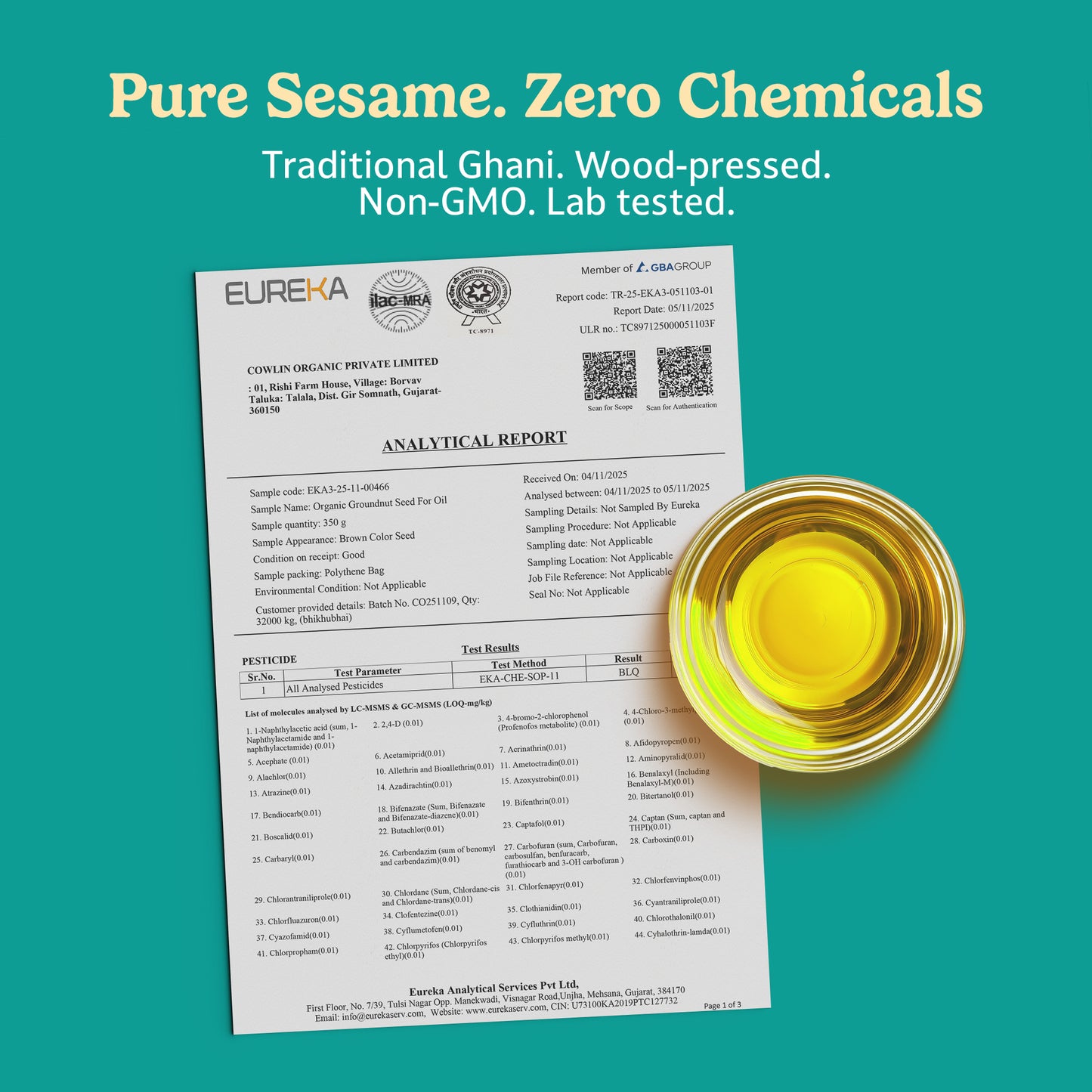 Wood-Pressed Sesame Oil
