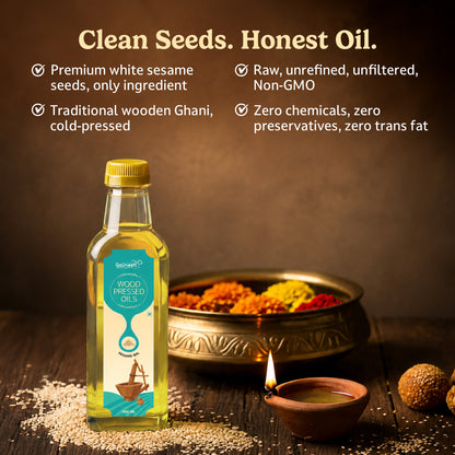 Wood-Pressed Sesame Oil