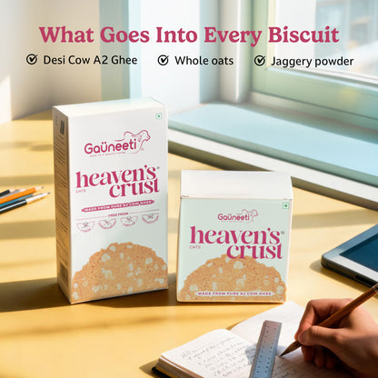 HEAVENS CRUST A2 GHEE OAT BISCUITS