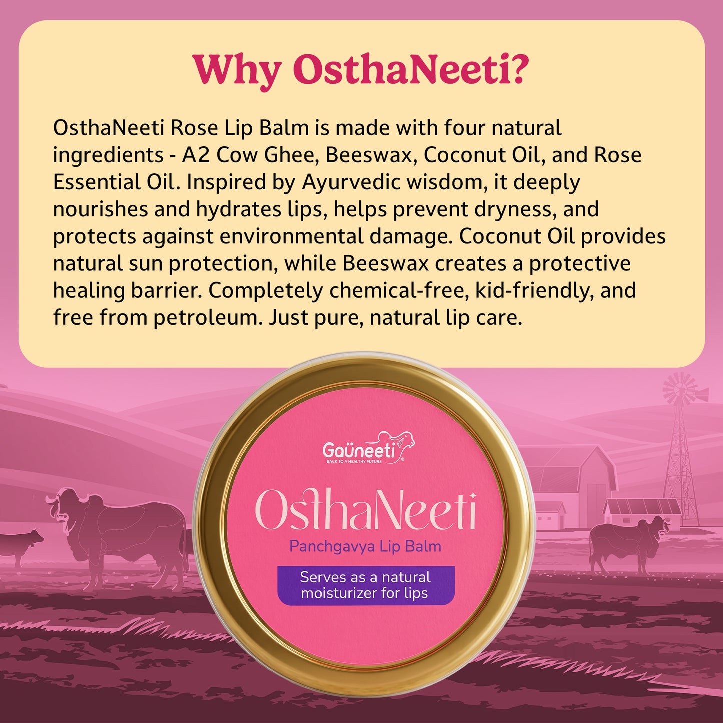 OsthaNeeti - Panchgavya Lip Balm