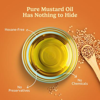 Wood-Pressed Mustard Oil