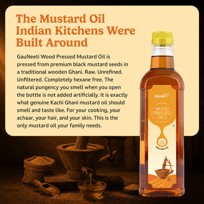 Wood-Pressed Mustard Oil