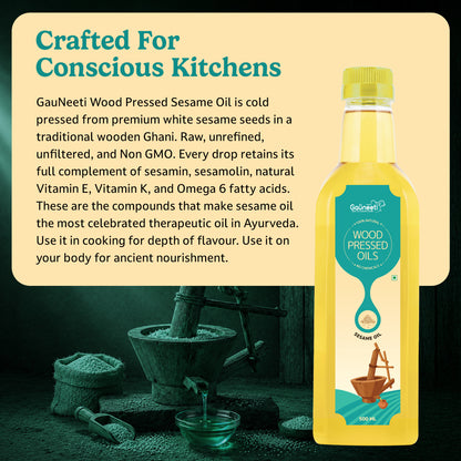 Wood-Pressed Sesame Oil
