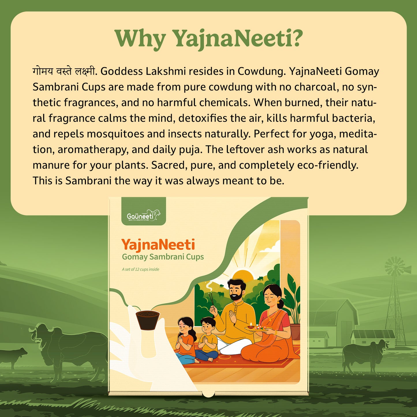 YajnaNeeti - Gomay Sambrani Cups