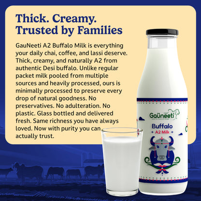 Pure A2 Buffalo Milk (Ahmedabad - GNR Only)