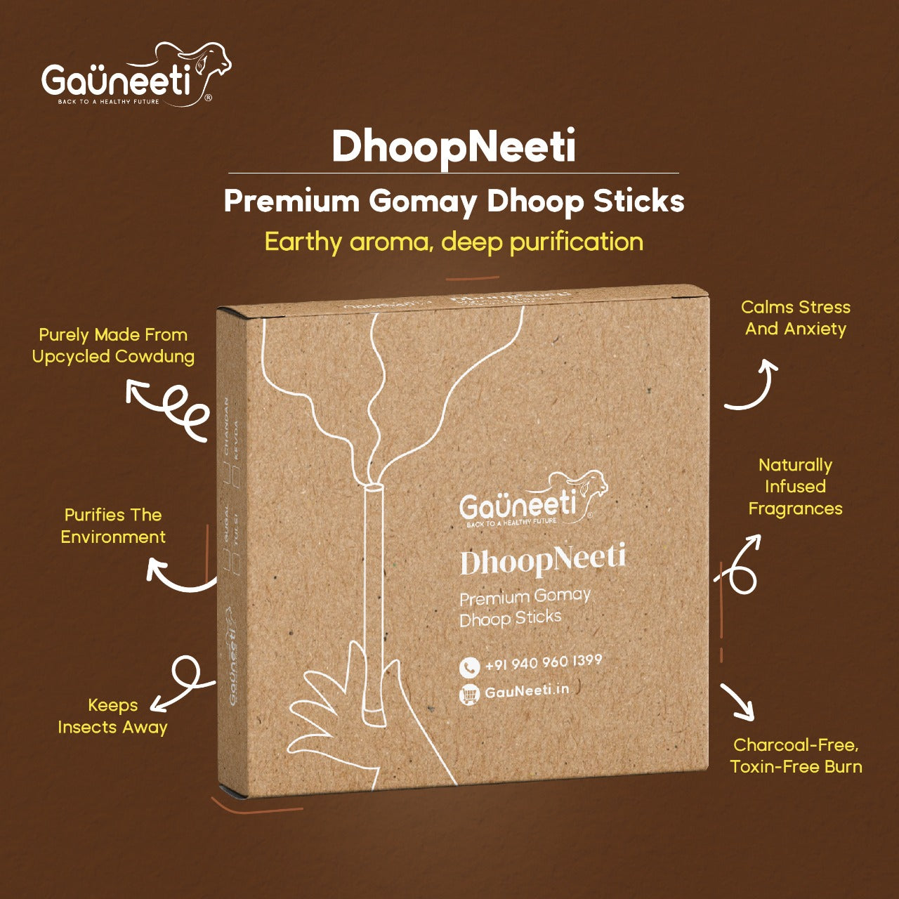 DhoopNeeti - Gomay Dhoop Sticks